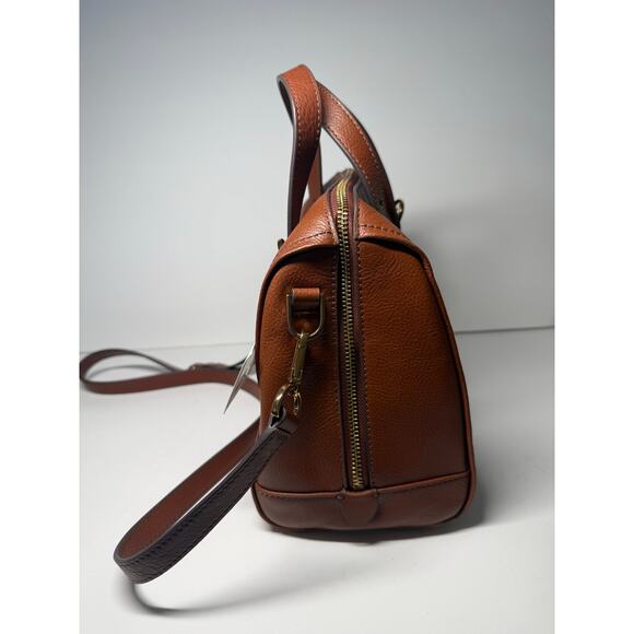 Fossil Women's Carlie Leather Satchel Purse Handbag, Brown (Model: ZB1772200) - Picture 6 of 6